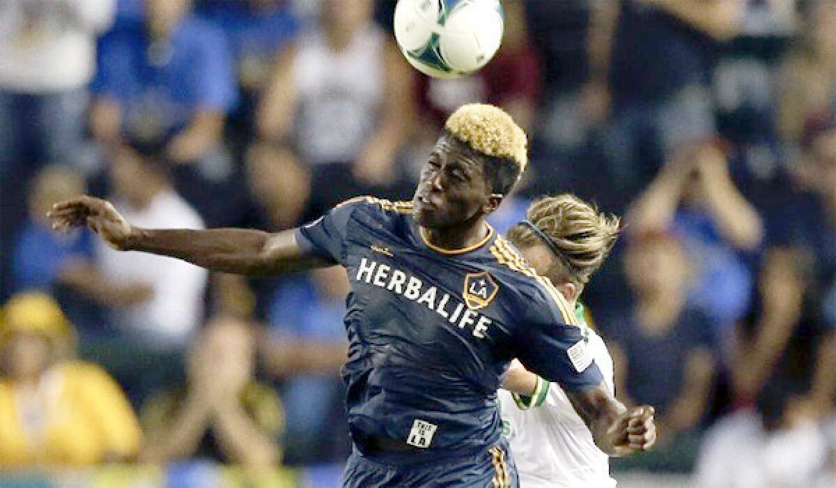Rookie forward Gyasi Zardes has started six games for the Galaxy in which he's put up 25 shots and netted two goals for L.A.