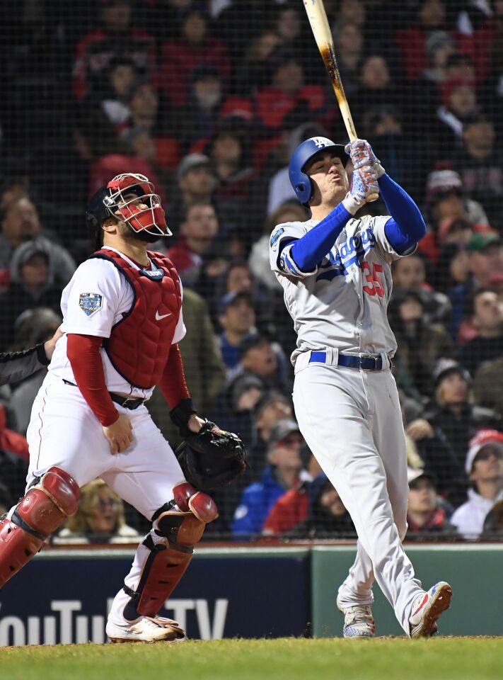 Dodgers Cody Bellinger is frustrated after flying out in the 7th inning ending a rally.