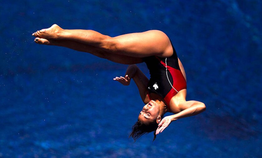 La clavadista canadiense Pamela Ware.