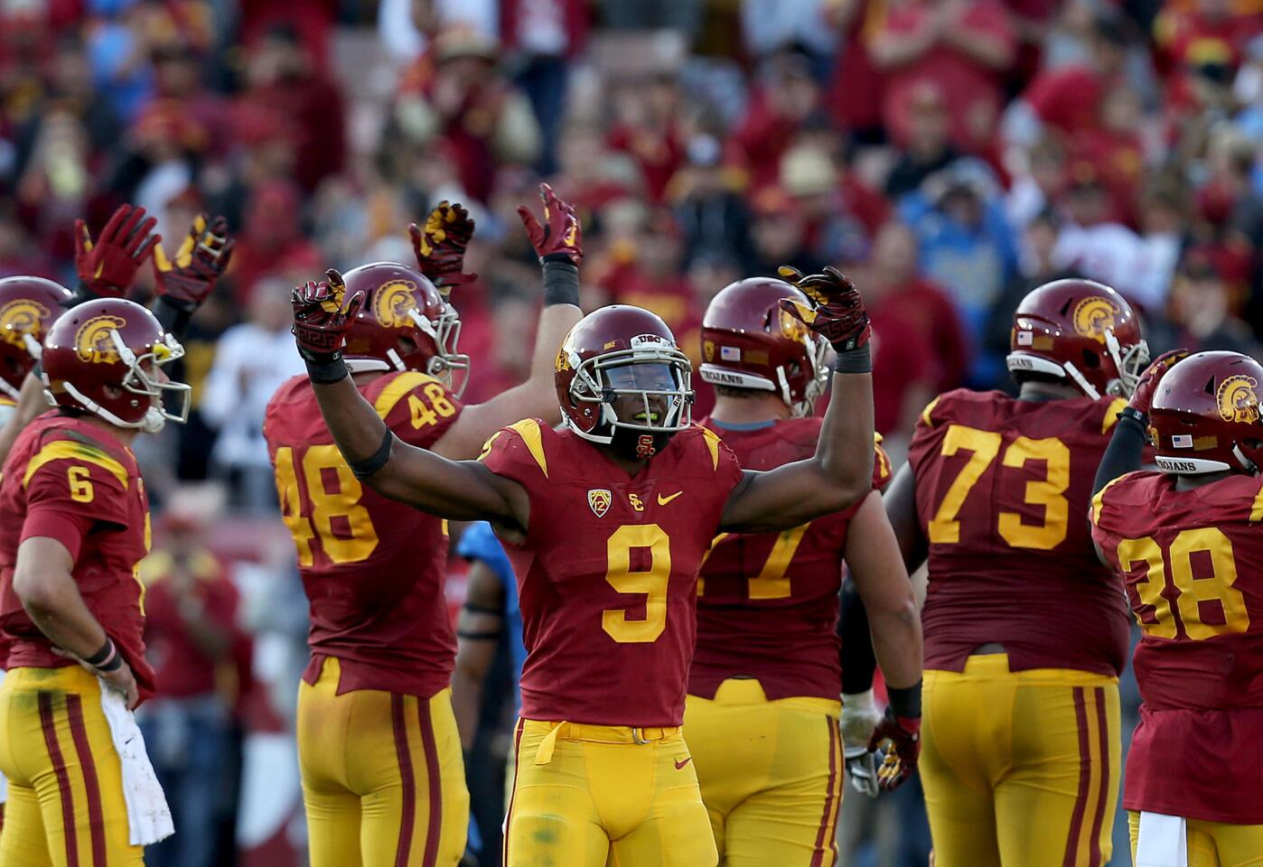 USC turns on the power to beat UCLA, 40-21, and advance to Pac-12 title game