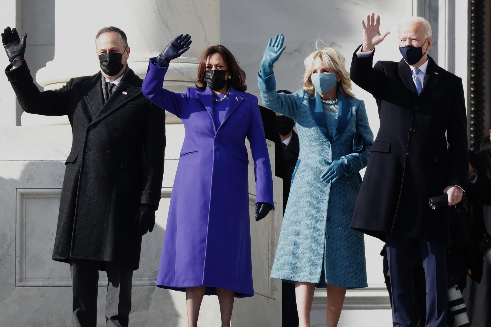 President Biden, Vice President Kamala Harris and their spouses. 