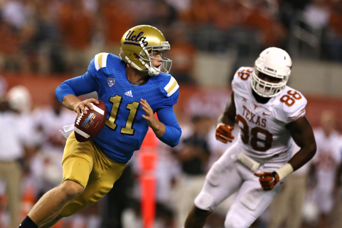 UCLA quarterback Jerry Neuheisel was named the Pac-12 offensive player of the week.