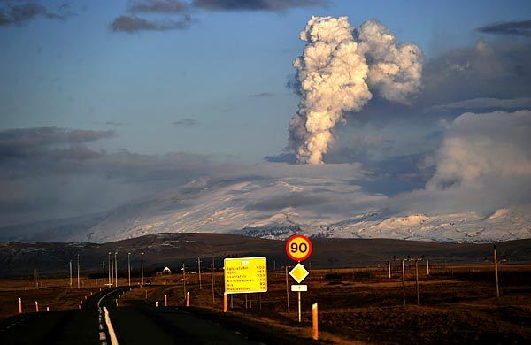 Iceland's Eyjafjallajokull volcano continues to bellow smoke and ash. Hundreds of thousands of travelers were left stranded across the globe by flight disruptions as a result of the ash that the volcano began emitting last week.