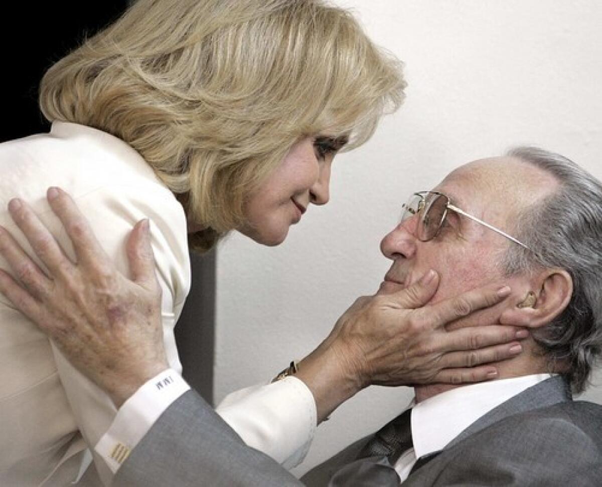 Barbara Mandrell embraces her father and former manager, Irby Mandrell, at an appearance in Nashville. He was not only my manager, Barbara said, he was my daddy, so he had my best interests at heart. ... He wanted me to know the details of the business end, because it was show business, not just show.