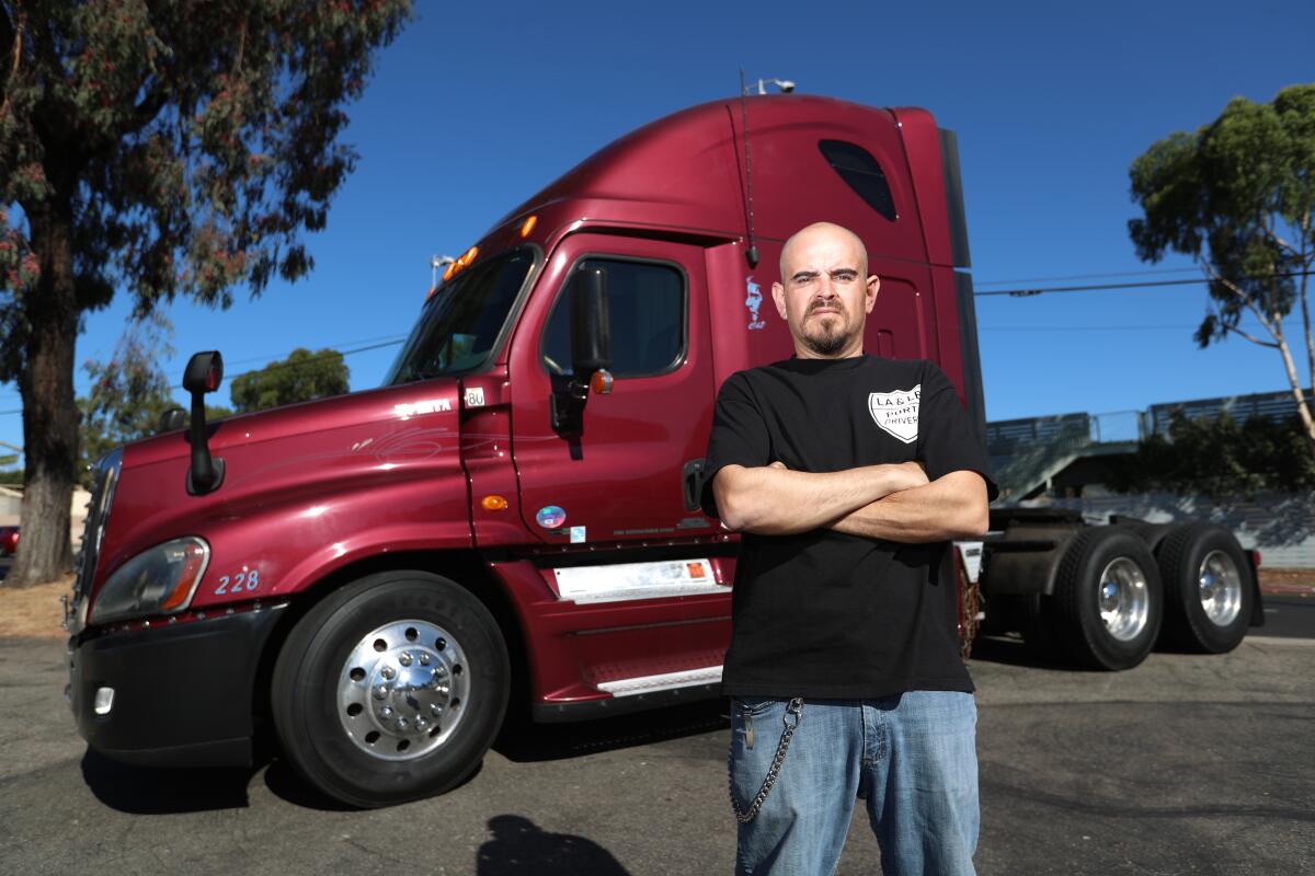 Walter Diaz has been driving the Ports of Los Angeles and Long Beach for 20 years.