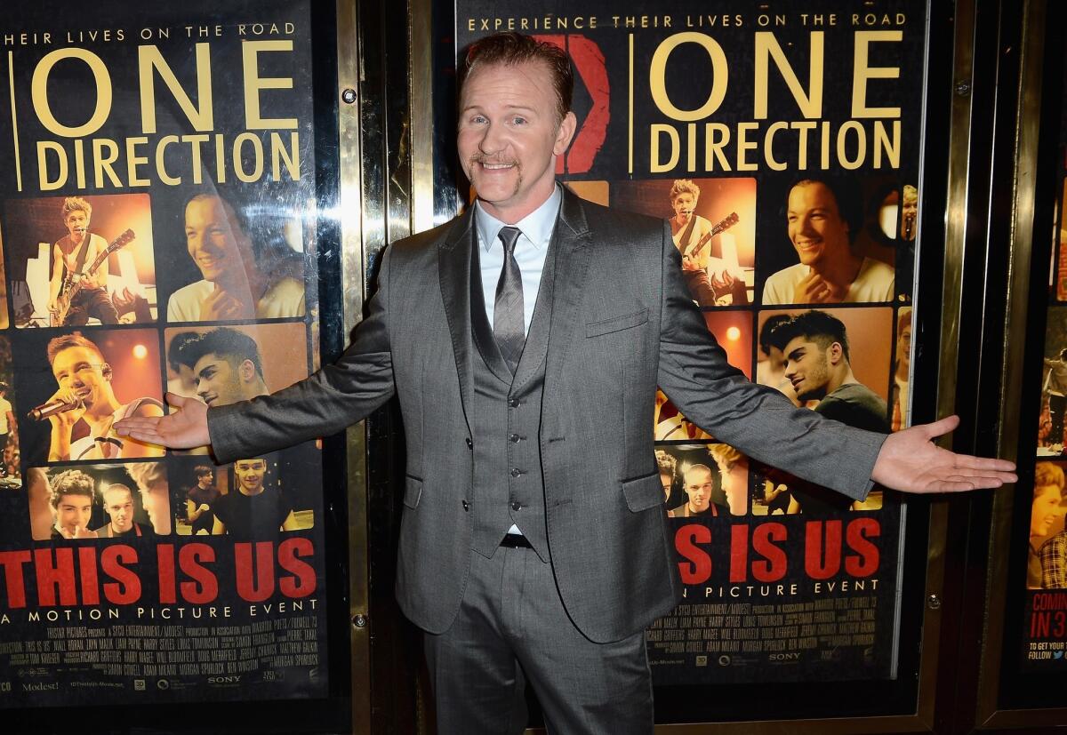 Director Morgan Spurlock said "One Direction: This Is Us" is the first of his documentaries to premiere in his West Virginia hometown. He relies on digital distributors such as Netflix to reach audiences, and lauded the online streaming service's deal for "The Square."