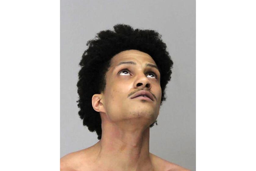 This undated photo provided by the Dallas County Sheriff's Office, in Texas, shows Harold Thompson. Thompson has been charged with murder in the death of his girlfriend, 26-year-old Gabriella Gonzalez. Thompson remained jailed, Friday, May 12, 2023. (Dallas County Sheriff's Office via AP)