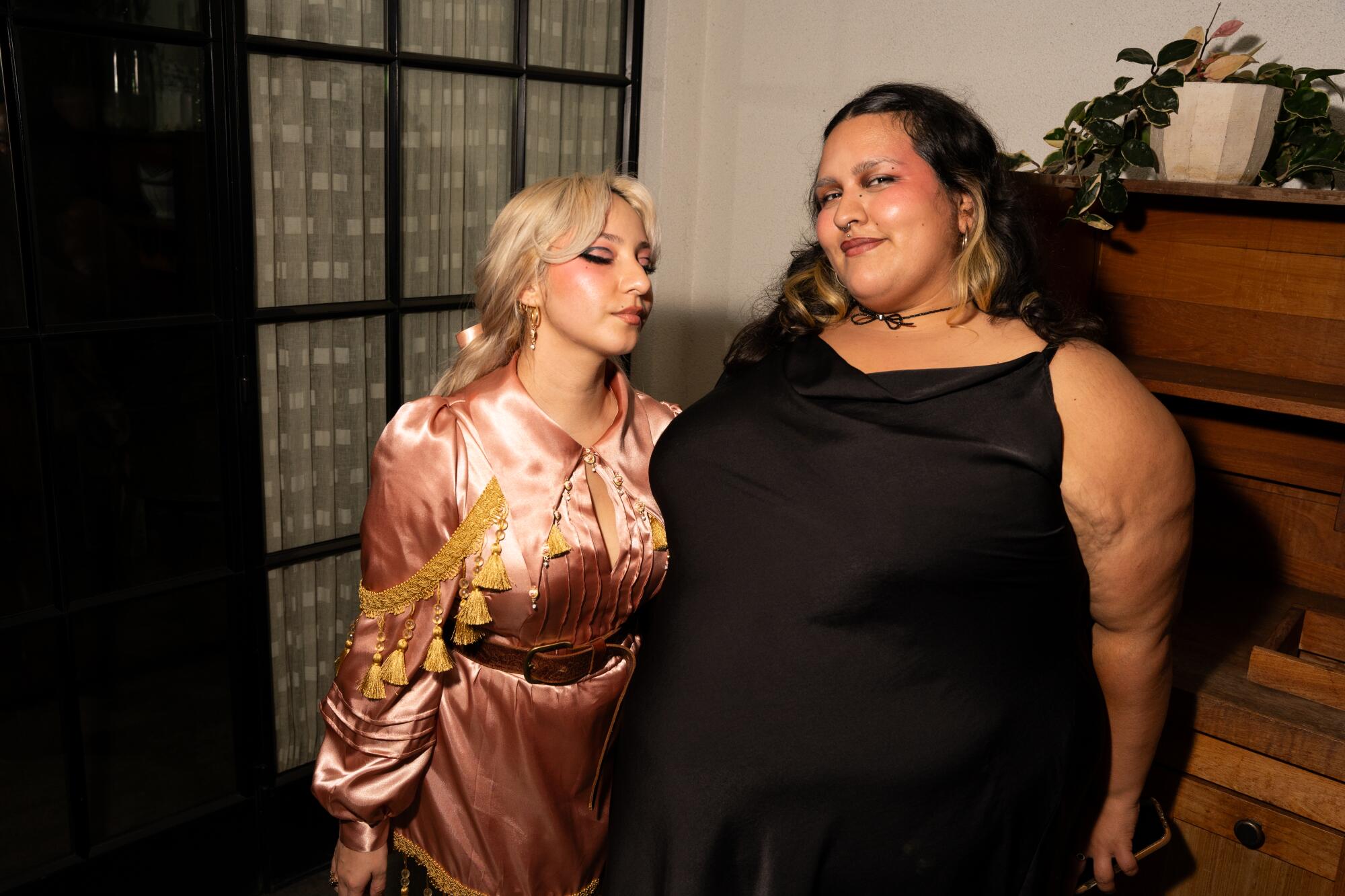 Stylist and costume designer Sailor D. Gonzales (left) and Rebecca Marquez.