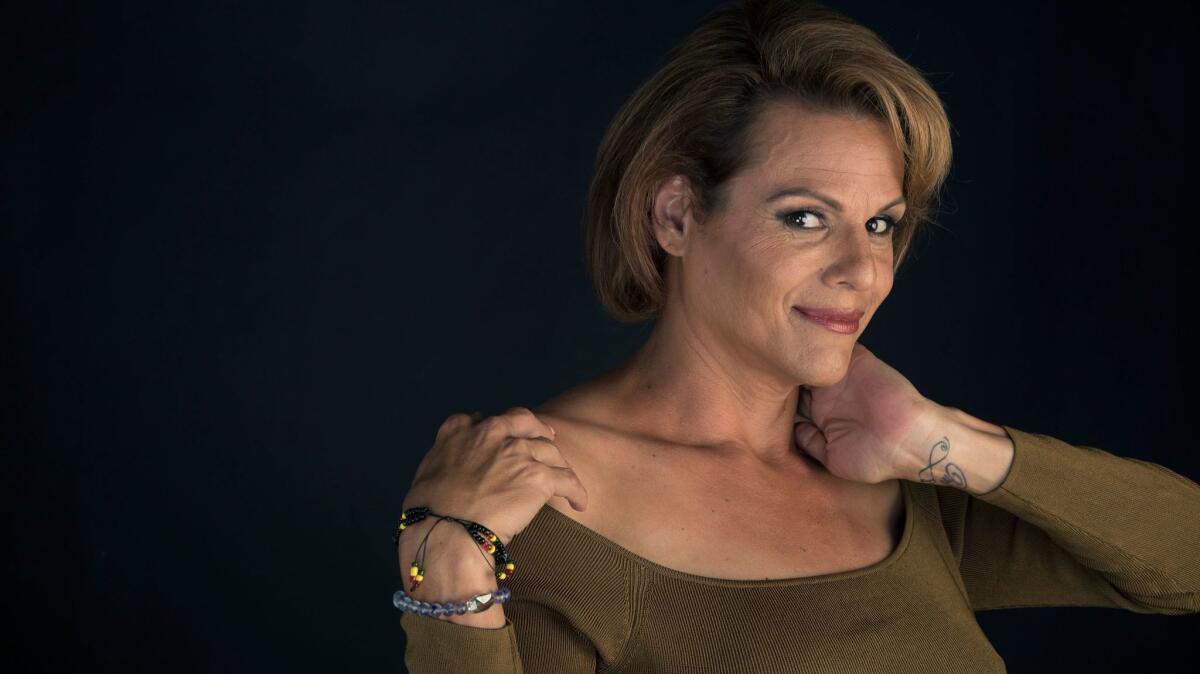 Alexandra Billings from the hit show "Transparent" is shown in the Los Angeles Times studio on Sept. 5.