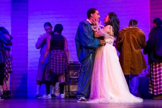 Romeo and Juliet dance for the first time at Lord Capulet's party 