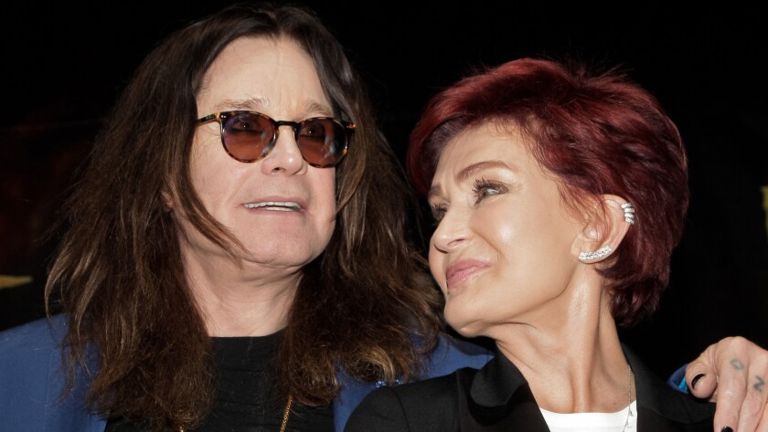 Ozzy and Sharon Osbourne at a news conference May 12 in Hollywood.