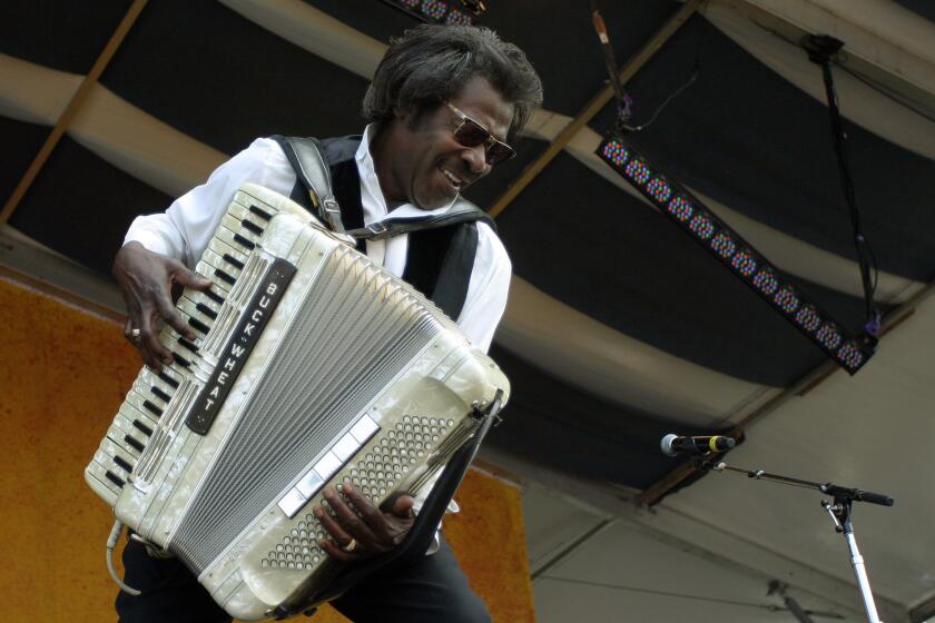 Stanley "Buckwheat" Dural Jr. performs at the New Orleans Jazz and Heritage Festival in 2007.