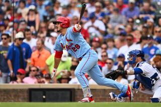 CHICAGO, IL - JULY 22: Nolan Arenado #28 of the St. Louis Cardinals bats against the Chicago Cubs.