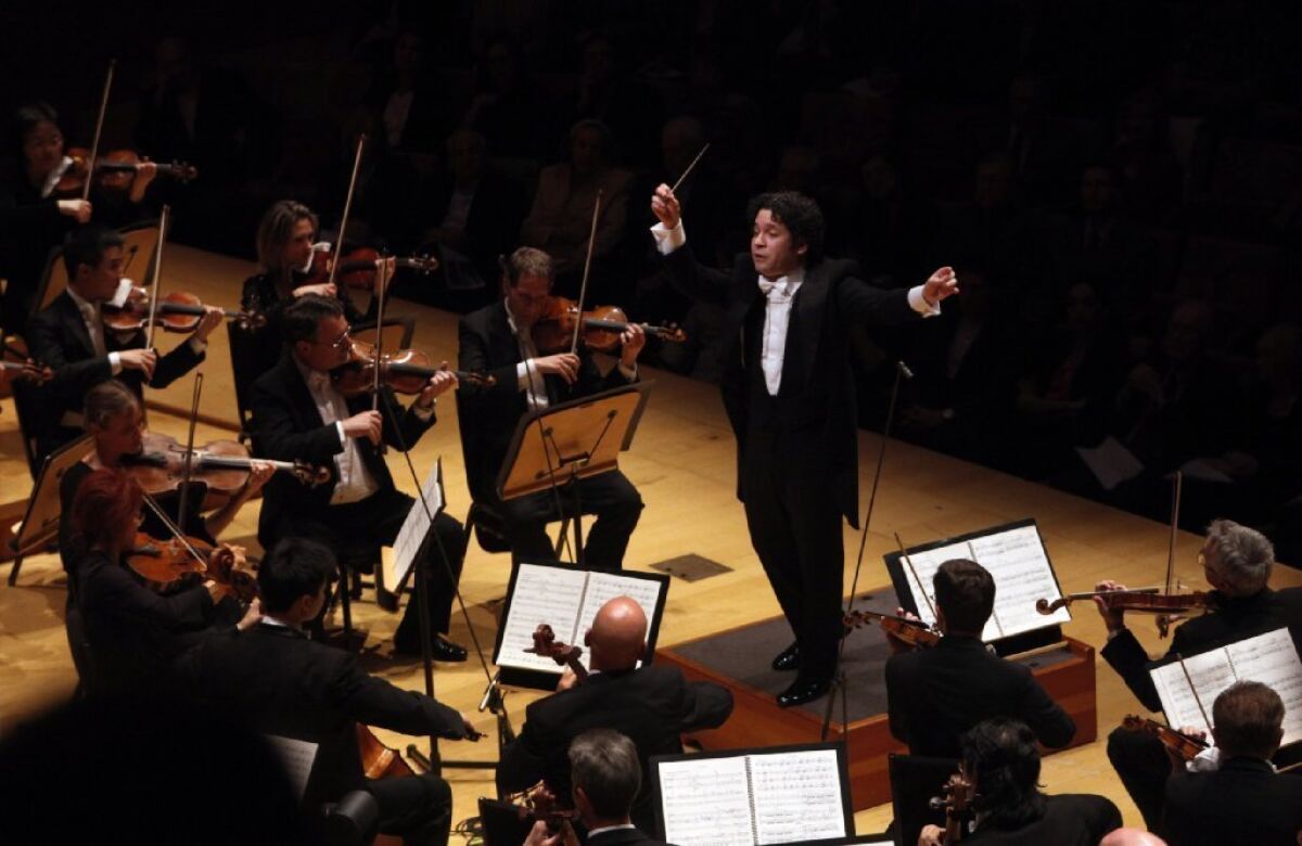 Gustavo Dudamel conducts Stravinsky's "Firebird" with the Los Angeles Philharmonic at Walt Disney Concert Hall.