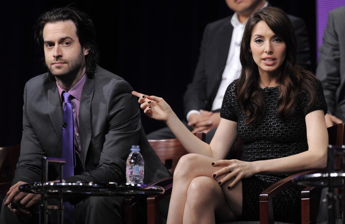 Whitney Cummings, seen here with Chris D'Elia, a former costar, against whom she spoke out last month.