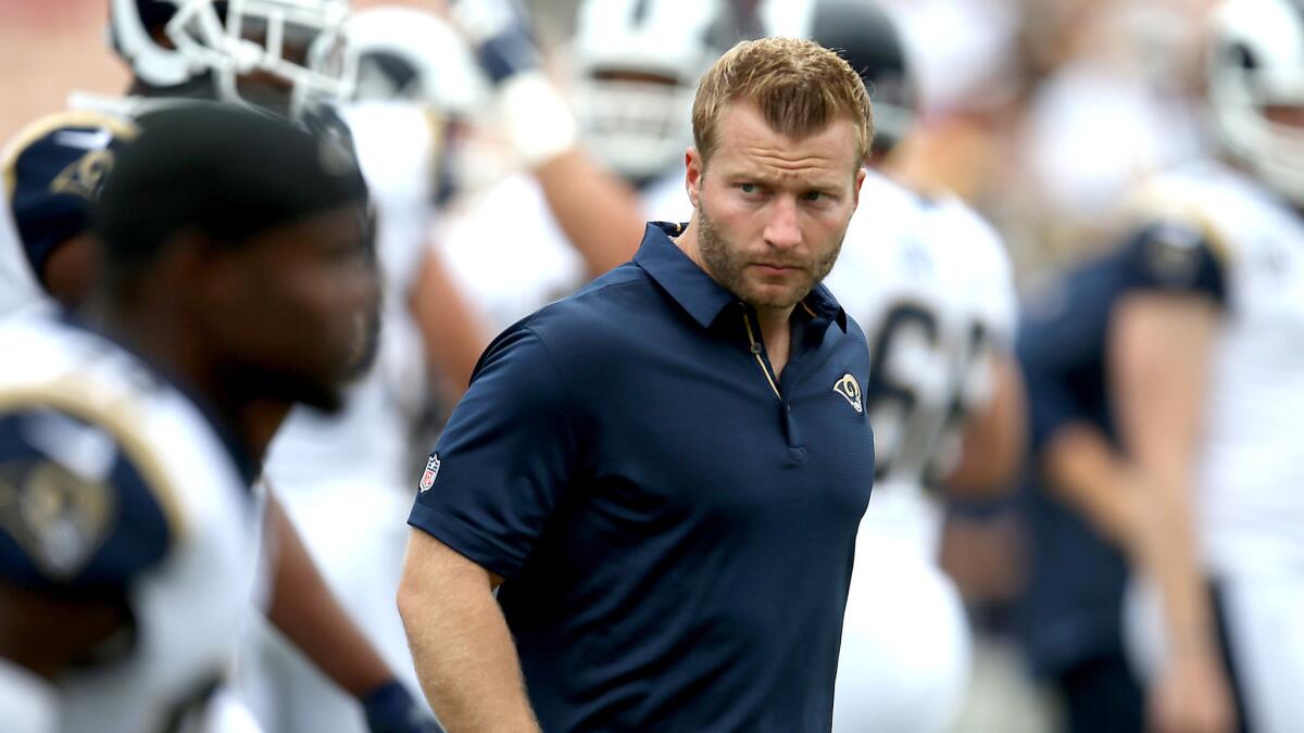 When Rams coach Sean McVay was in high school, he "was the most athletic guy on the field and the most savvy,” a teammate recalls.