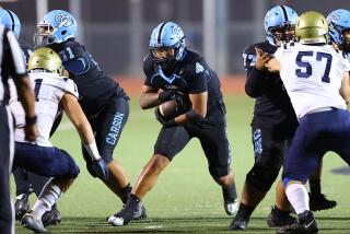 Jerry Misaalefua of Carson rushed for 155 yards and two touchdowns in a 49-7 win over Franklin.
