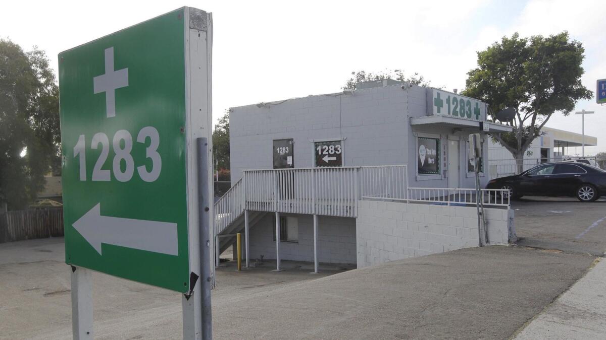 Cannabis dispensaries in Chula Vista include The Chula Vista Clinic on Third Avenue.