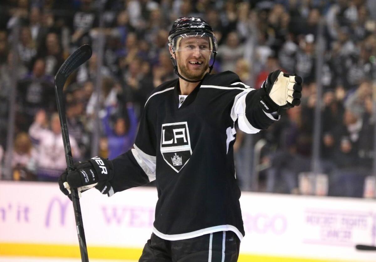 Jeff Carter has scored five goals for the Kings this season.