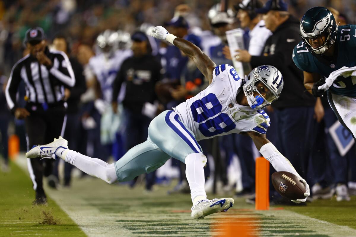 Dallas Cowboys wide receiver CeeDee Lamb in action against the Philadelphia Eagles.