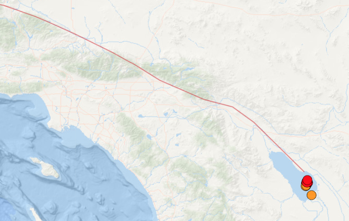 Earthquakes as large as magnitude 4.6 under the Salton Sea are raising concern.