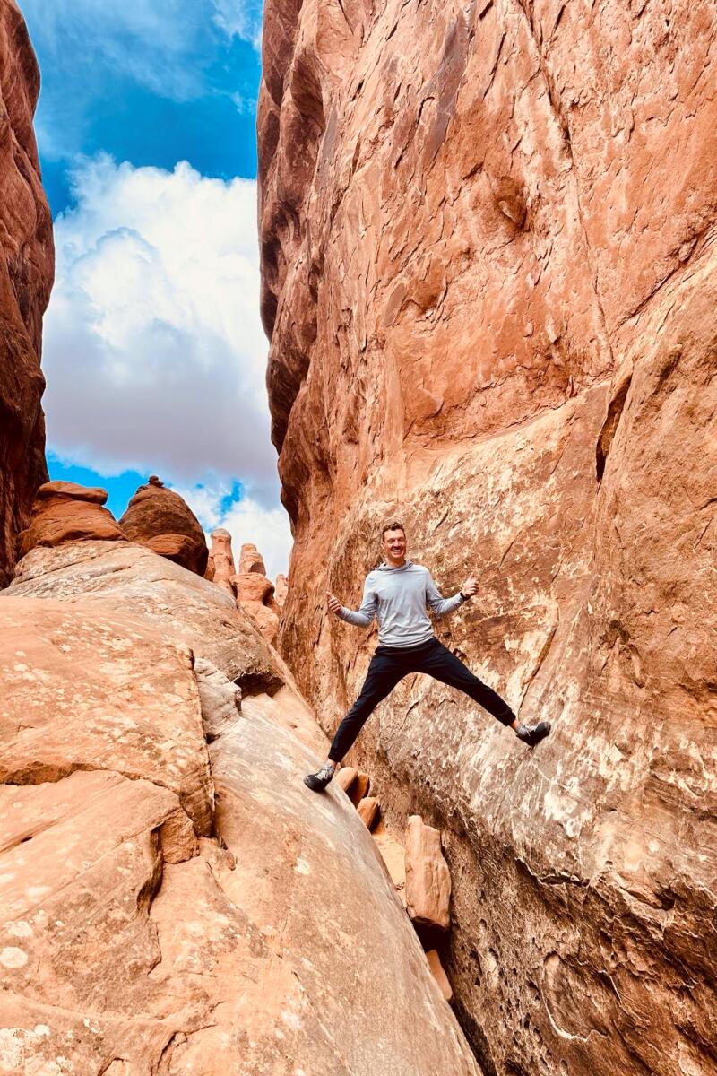 Scenes from freelance writer Blake Snow's trip to Fiery Furnace Canyon in Arches National Park, Utah.