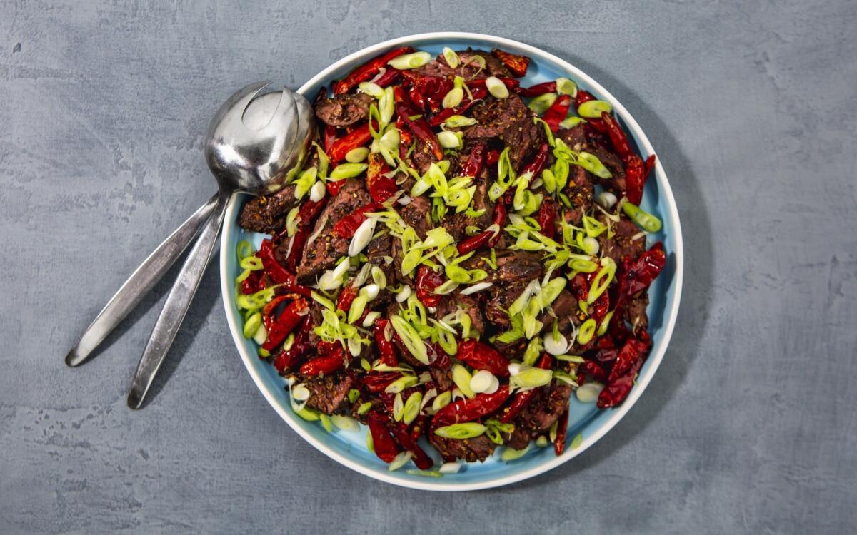 Sichuan Chile Hanger Steak