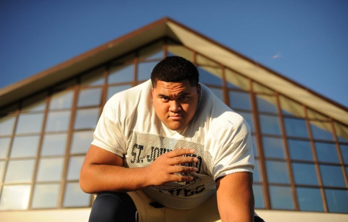 USC and UCLA are hoping to sign St. John Bosco's Damien Mama, who is 6-foot-5 and weighs 360 pounds.