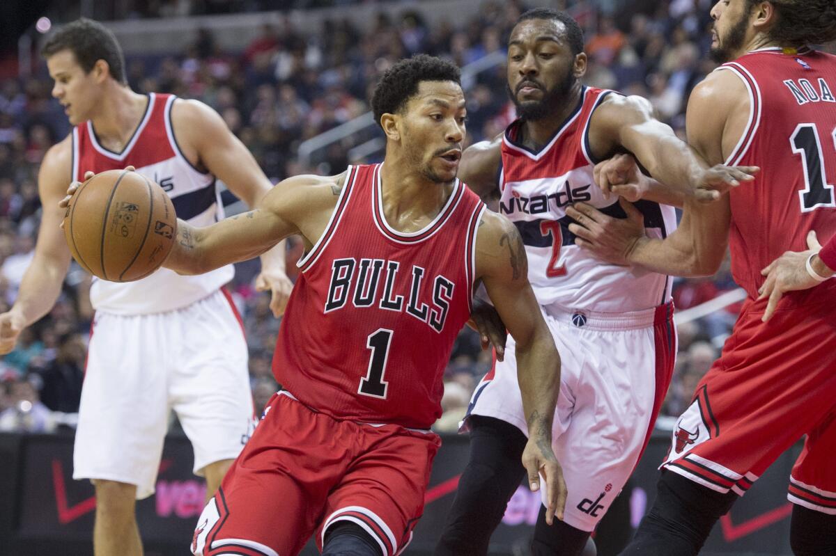 Bulls guard Derrick Rose had 25 points in Chicago's 99-91 win Tuesday over the Washington Wizards.