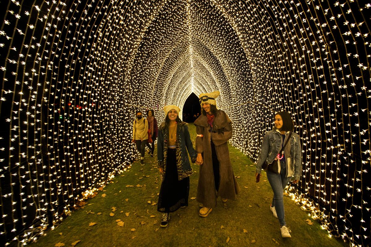 Lightscape Holiday Light Show del Arboretum se celebra esta semana en Arcadia.