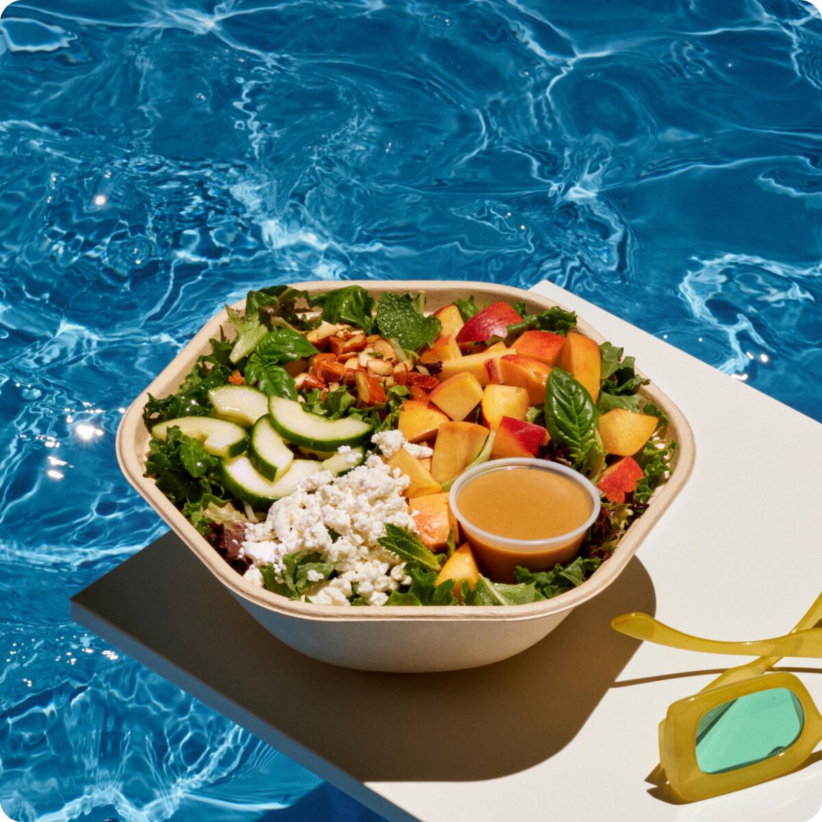 Sweetgreen's Peach and Goat Cheese salad.