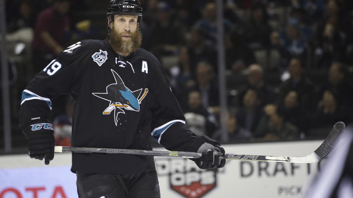 To advance in the playoffs, Kings must get past Sharks' Joe Thornton (and  his beard) - Los Angeles Times