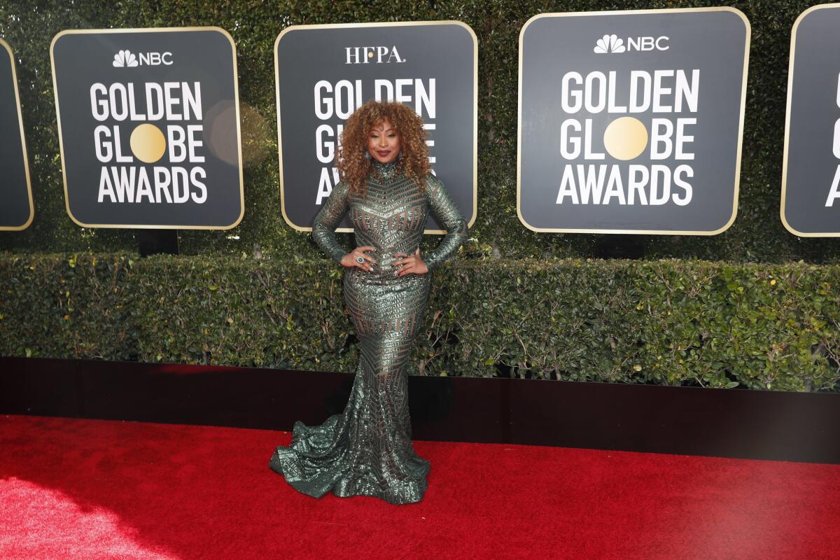Tanika Ray at the 76th Golden Globes at the Beverly Hilton in Beverly Hills.