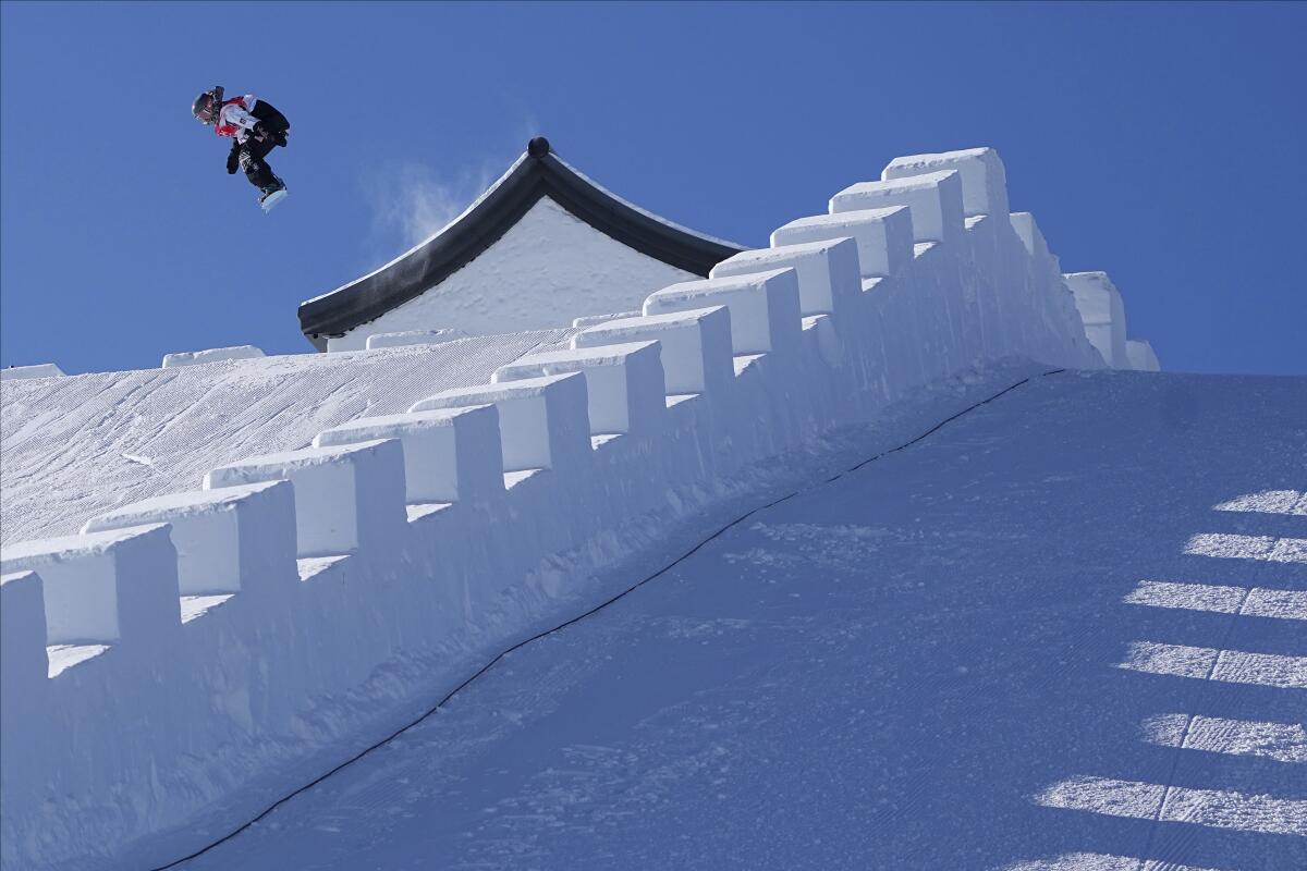 Jamie Anderson competes during the women's slopestyle final on Sunday.