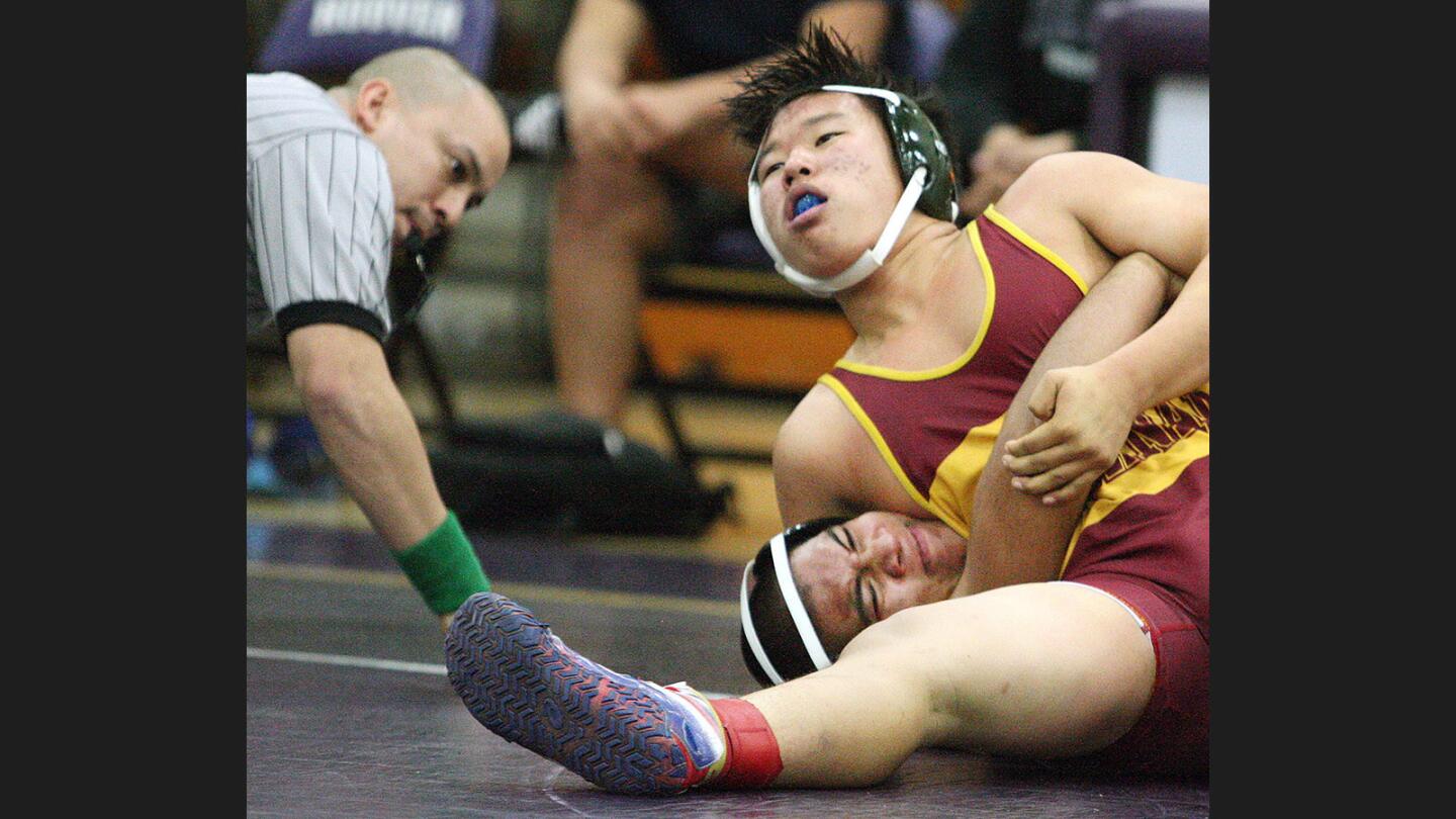 Photo Gallery: Rio Hondo League wrestling between Hoover and La Cañada