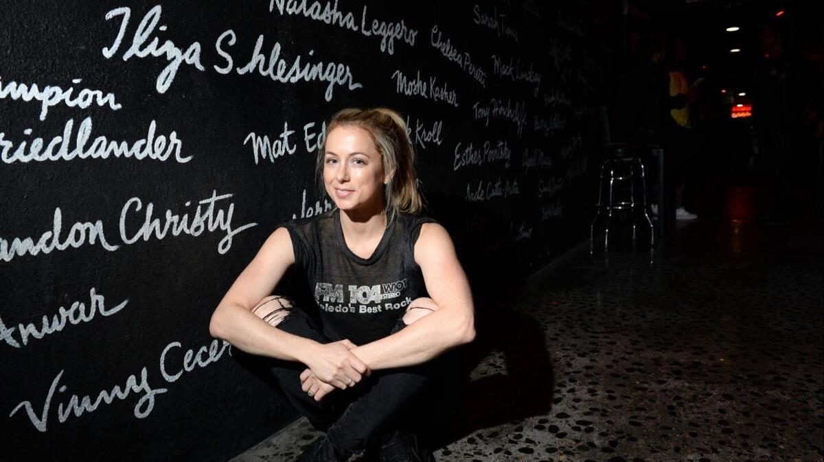 Iliza Shlesinger before performing at The Comedy Store in Los Angeles in 2017.