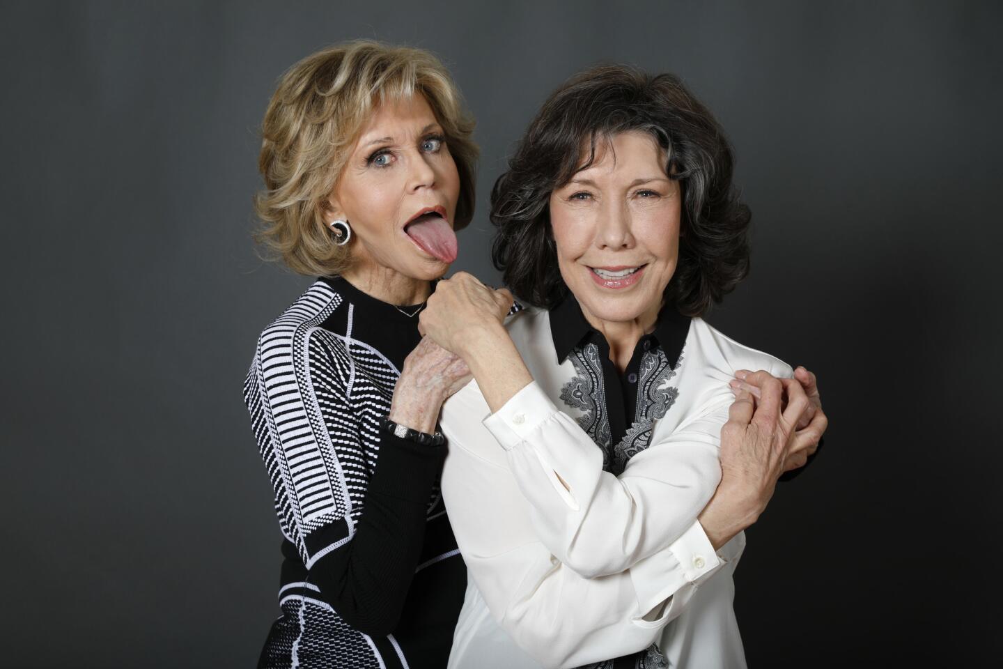 Celebrity portraits by The Times | Jane Fonda and Lily Tomlinn