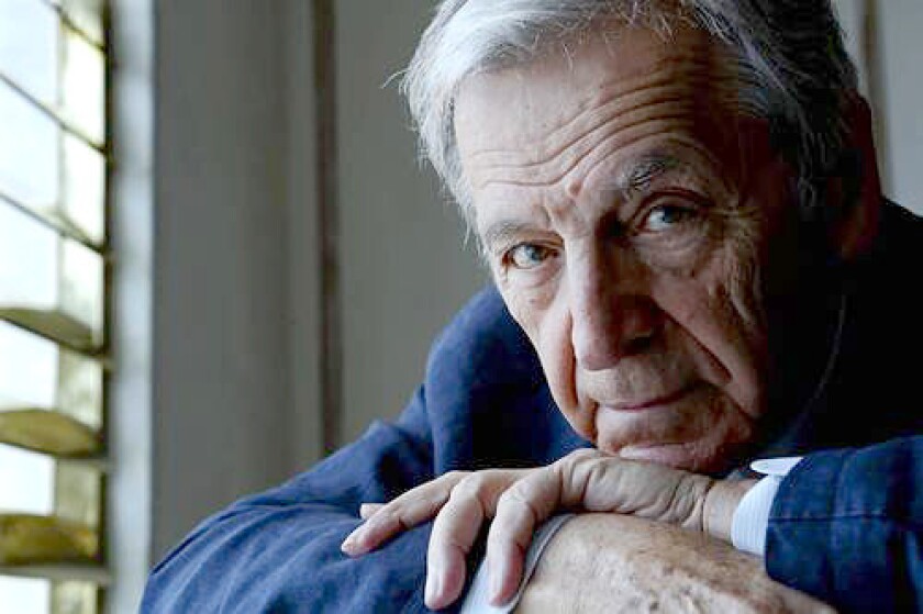 Filmmaker Costa-Gavras at the London Hotel in West Hollywood.