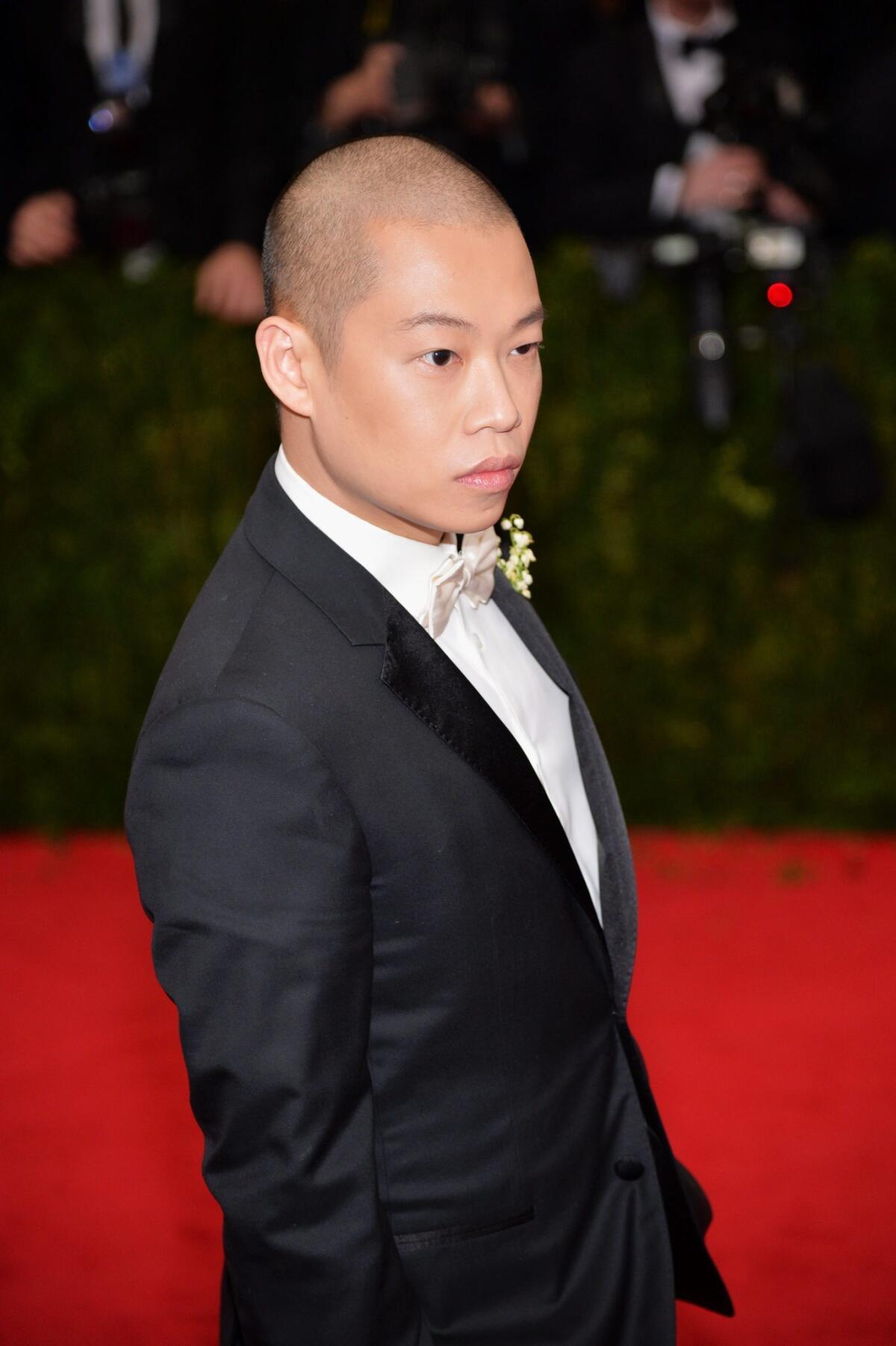 Jason Wu, shown at the Anna Wintour Costume Center Gala in New York in May, is unveiling a pre-fall makeup collection.