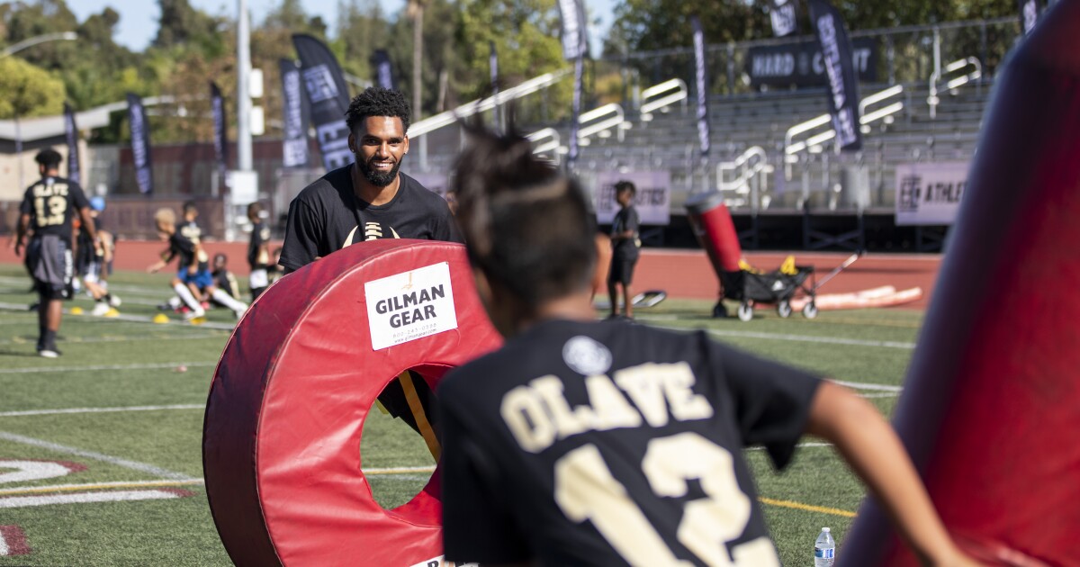 Column: NFL’s Chris Olave gives back to Mission Hills High School, San Marcos