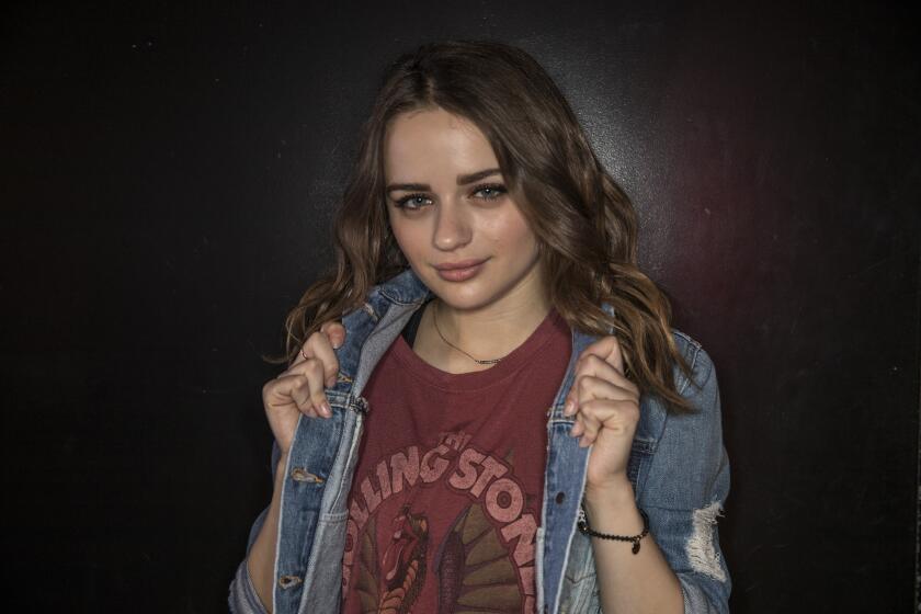HOLLYWOOD, CA, WEDNESDAY, JUNE 20, 2018 - Joey King stars as Shelly ???Elle??? Evans in the Netflix movie "The Kissing Booth.??? She is photographed at Dave & Busters. (Robert Gauthier/Los Angeles Times)