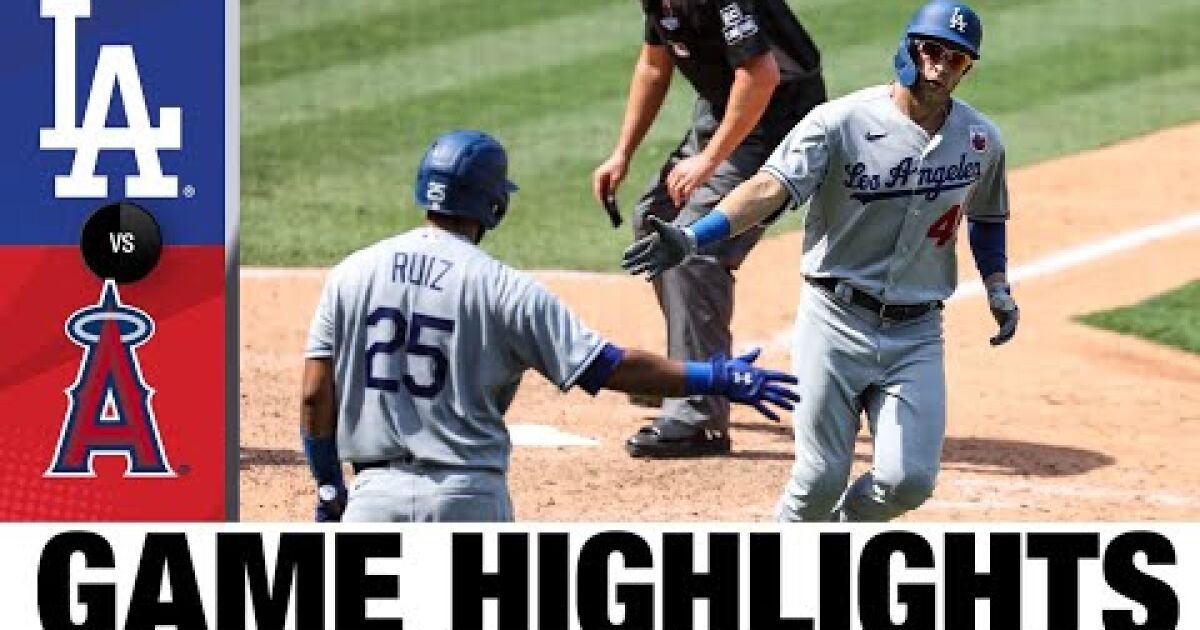 Dodgers vs. Angels highlights Los Angeles Times