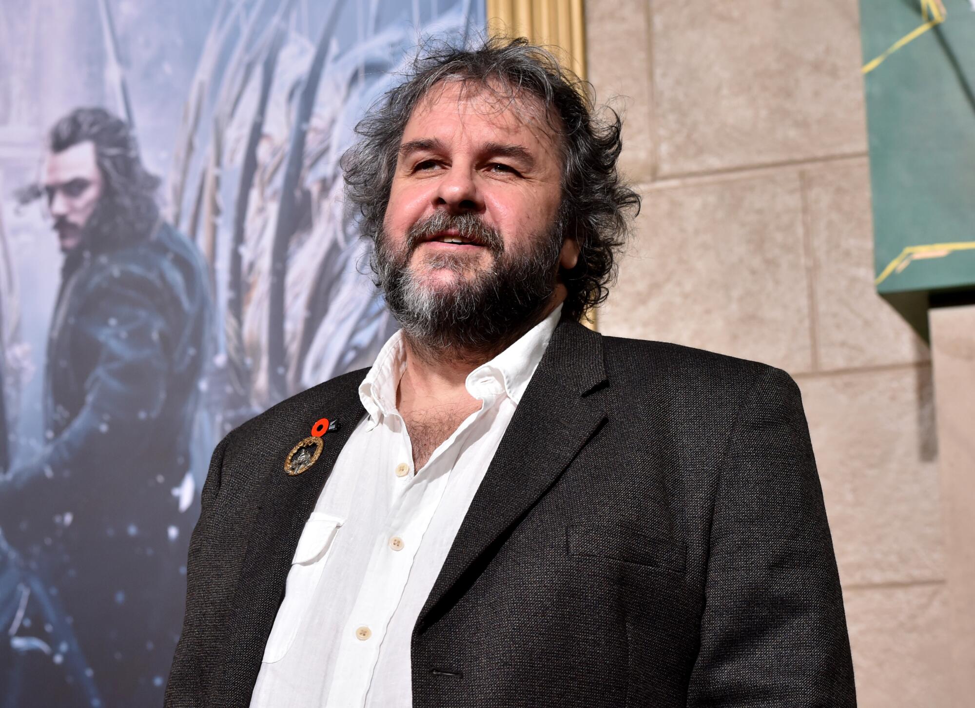 El escritor, director y productor Peter Jackson durante la premiere de "The Hobbit: The Battle of the Five Armies".