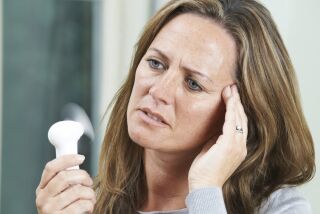 Mature Woman Experiencing Hot Flush From Menopause User Upload Caption: Decreased hormones during menopause impact the bodys thermostat, so night sweats and hot flashes are common symptoms.