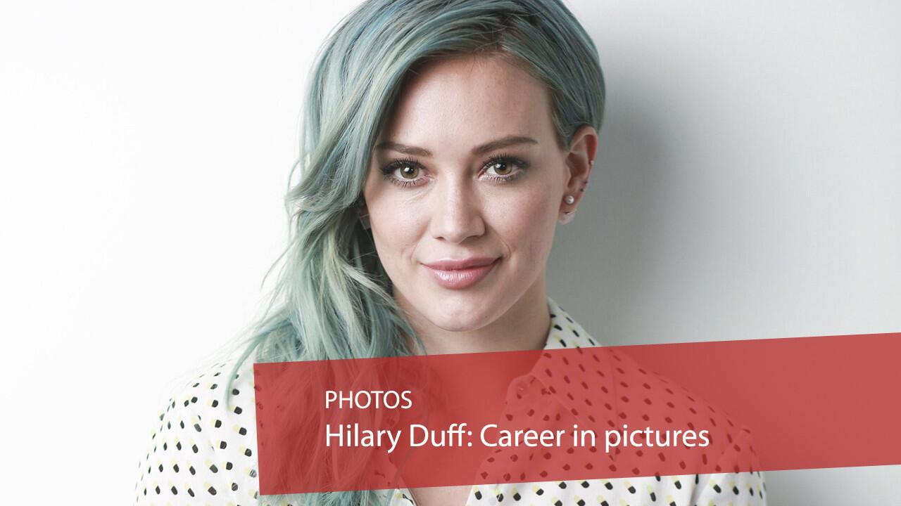Hilary Duff, while promoting her new comedy series "Younger" and her new single "Sparks," poses for a portrait on March 30 in New York.