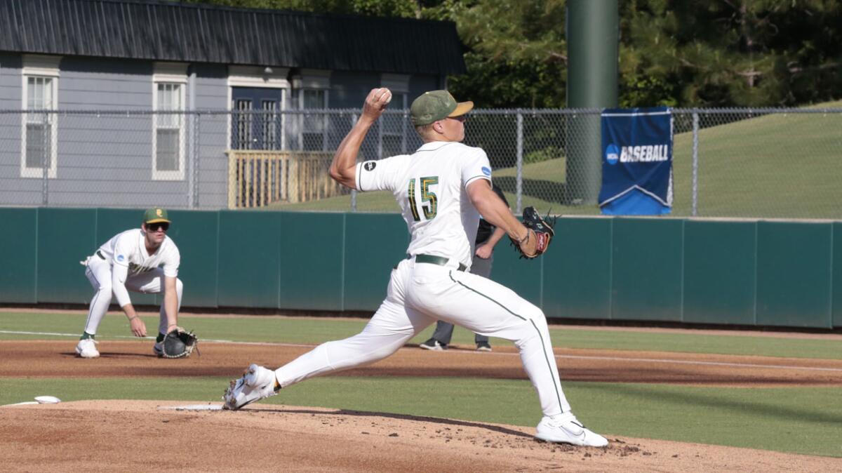 Point Loma Nazarene's Baxter Halligan tied the school's single-season record for victories with his 13th win of the season.