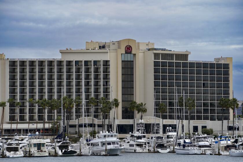 San Diego, CA - March 06: Sheraton San Diego Hotel & Marina on Harbor Island in San Diego, CA. (Nelvin C. Cepeda / The San Diego Union-Tribune)