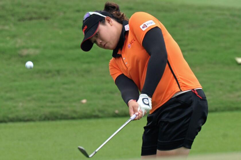 Ariya Jutanugarn had seven birdies -- including five straight from No. 10 -- for an 11-under 205 total at the LPGA Thailand on Saturday.