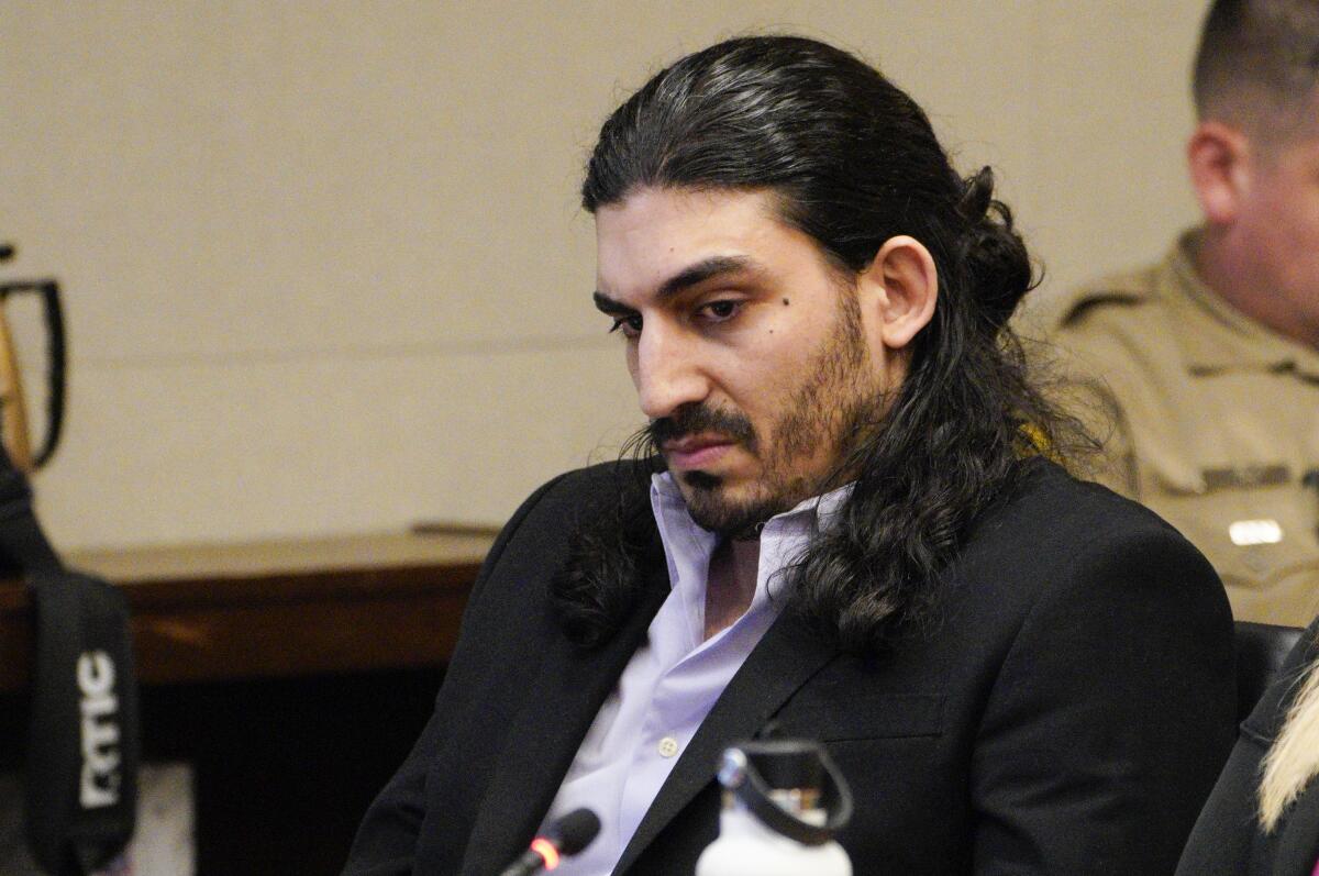 Ali Abulaban, a TikTok star known as JinnKid, sits in court