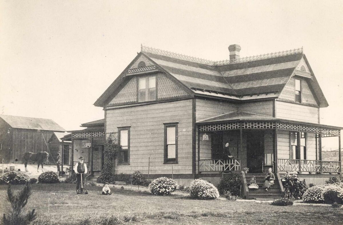 The Heald house, built in 1887 on Silverado Street, was one of the first houses built in La Jolla.